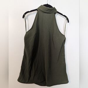 Green halter top